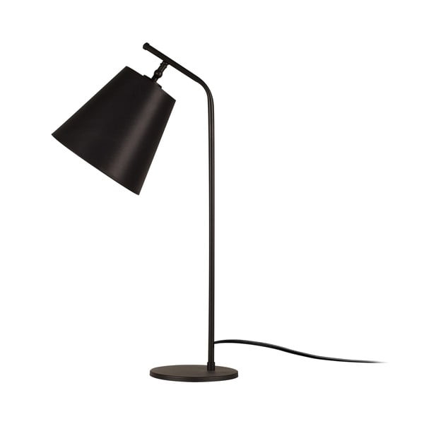 Črna namizna svetilka s kovinskim senčnikom (višina 67 cm) Salihini – Opviq lights