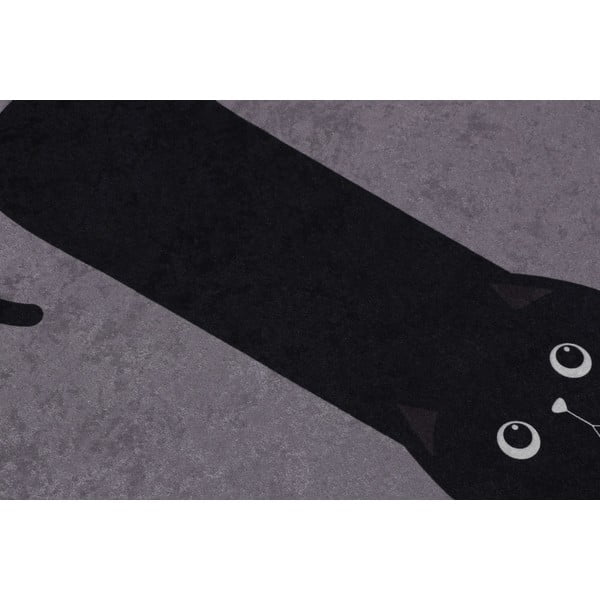 Črne/sive kopalniške preproge v kompletu 2 ks 60x100 cm Comfort – Foutastic-image-1