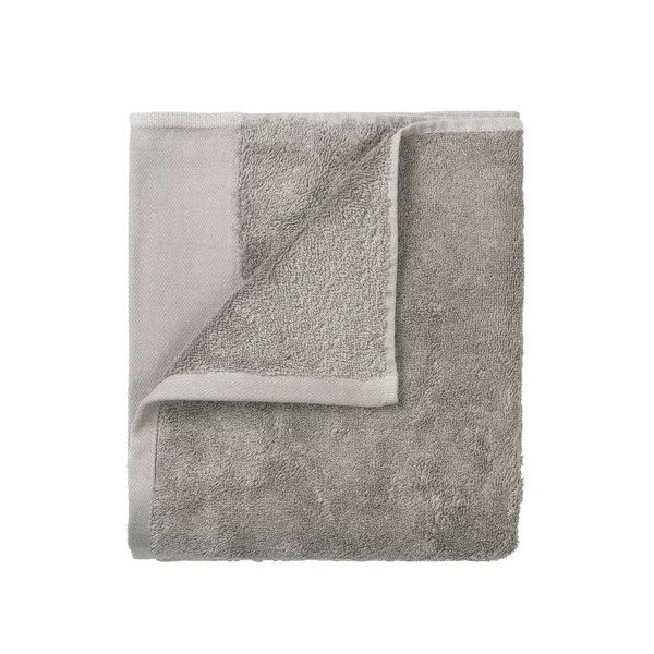 Sive frotirne brisače v kompletu 2 ks iz organskega bombaža 30x50 cm Riva – Blomus