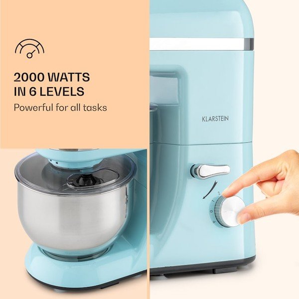 Pastelno moder kuhinjski robot Klarstein Bella Elegance-image-4