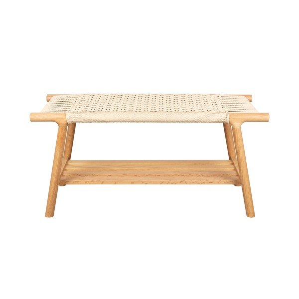 Klop iz masivnega lesa v svetli naravni barvi Kintaro – Dutchbone