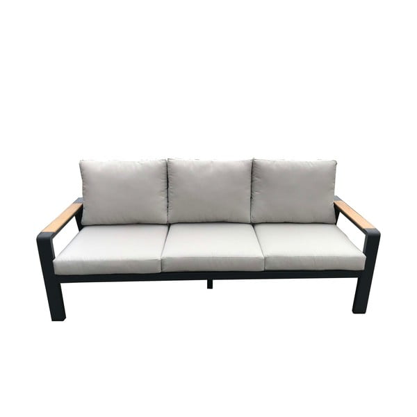 Siva aluminijasta vrtna garnitura za 5 oseb Rotterdam – Rojaplast-image-2