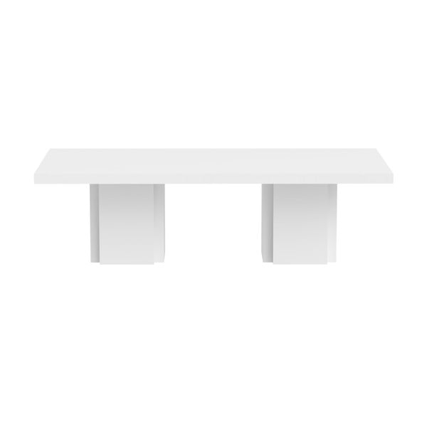 TemaHome Dusk 002 bela jedilna miza v sijaju, 262 x 75 cn