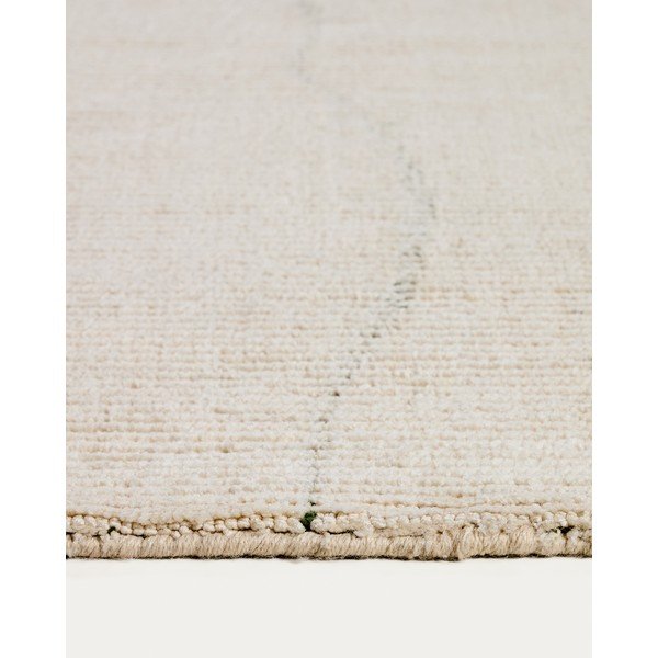 Kremno bela ročno tkana preproga iz mešanice bombaža 230x160 cm Lisdan – Kave Home-image-3