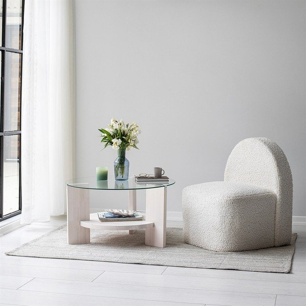 Bela okrogla mizica ø 75 cm Mondo - Neostill-image-4