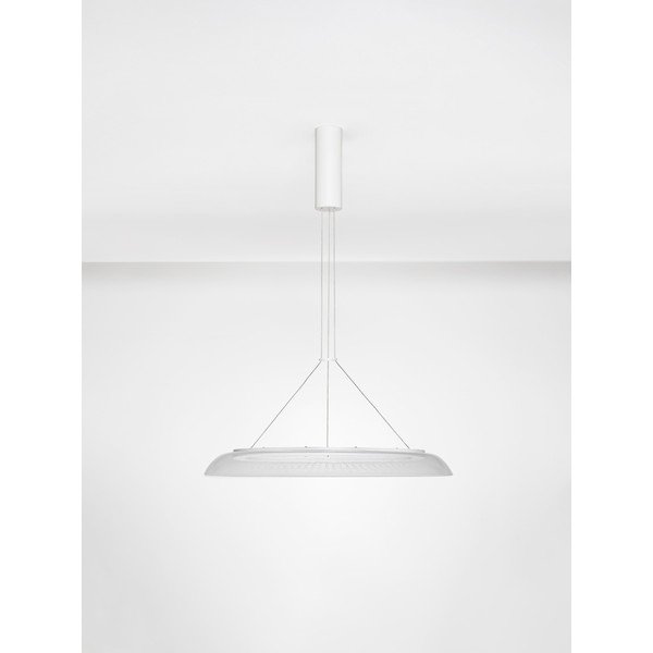 Mat bela aluminijasta LED viseča svetilka s senčilom iz akrilnega stekla ø 60 cm Mantle – Nova Luce-image-3