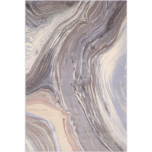 Siva volnena preproga 160x240 cm Agate – Agnella