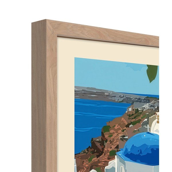 Tiskana slika z okvirjem 50x70 cm Santorini – Styler-image-4