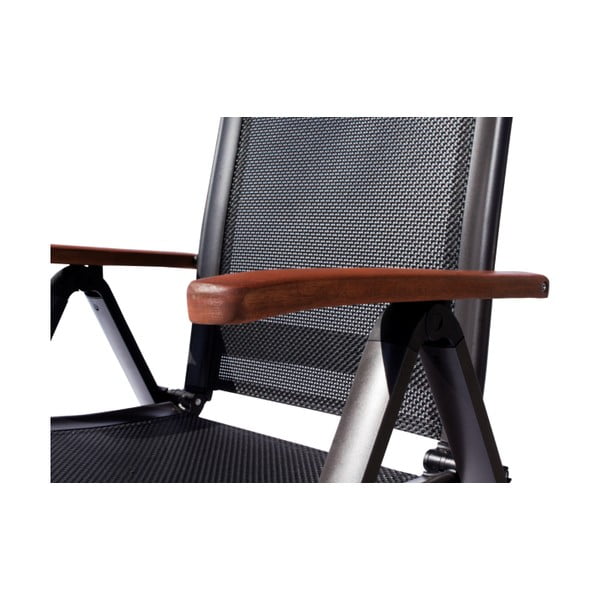 Črni kovinski vrtni stol Ass Comfort - Sun Garden-image-3