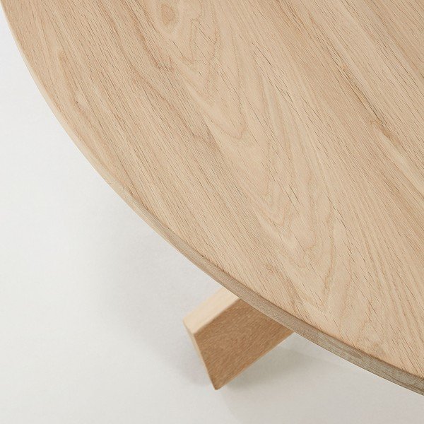 Miza iz hrastovega lesa Kave Home Nori, ø 120 cm-image-1