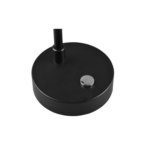 Sijajno črna LED zatemnitvena namizna svetilka (višina 28 cm) Lenny – Trio-image-4