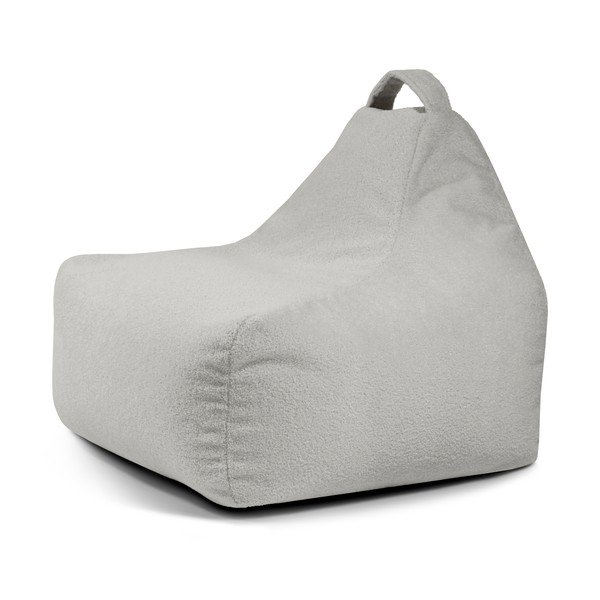 Svetlo siva otroška vreča za sedenje iz tkanine bouclé Game Amuse – SLOWDOWN