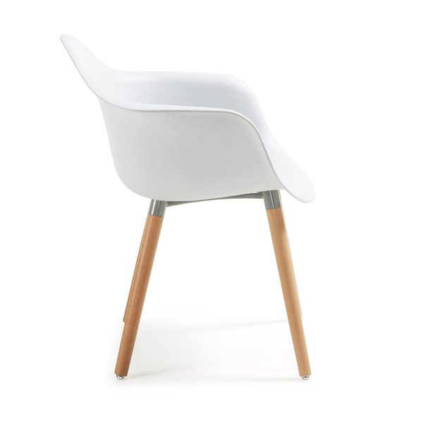 Bel stol z nogami iz bukovega lesa Kave Home Kenna-image-1