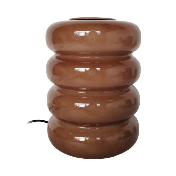 Rjava steklena LED namizna svetilka (višina 16,5 cm) Aro – Leitmotiv