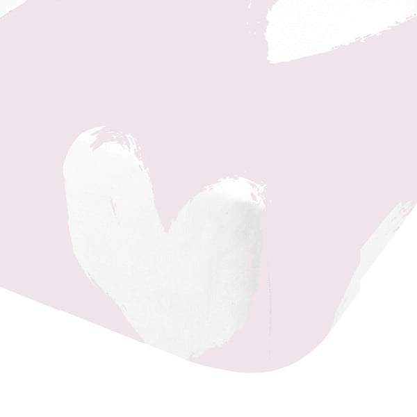 Enojna flanelna otroška rjuha 90x190 cm Hearts – Catherine Lansfield-image-2