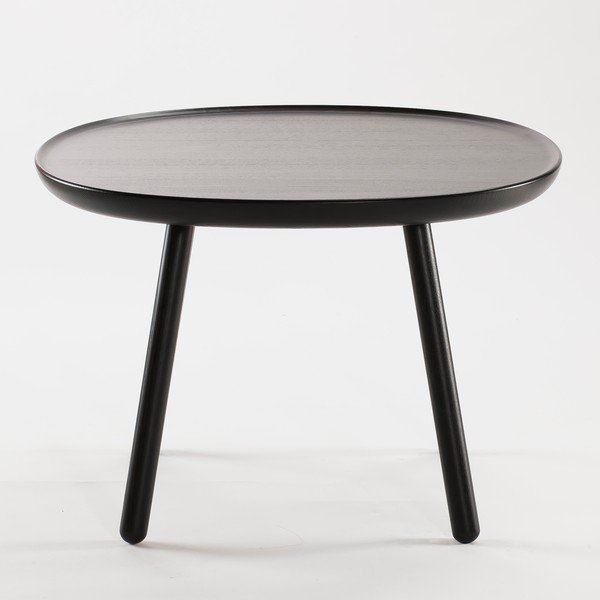 Črna kavna mizica iz masivnega lesa EMKO Naïve, ø 64 cm-image-3