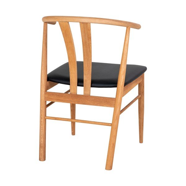 Črn/naravni jedilni stol iz umetnega usnja Artenara – House Nordic-image-2