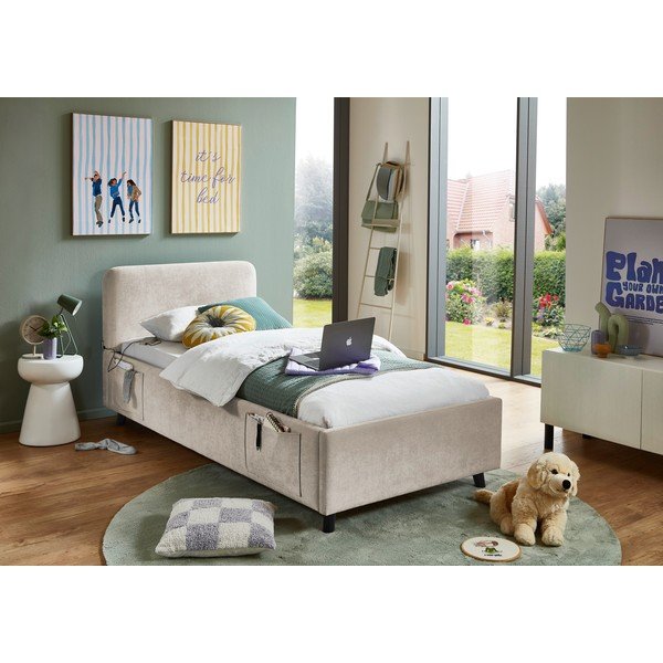 Bež otroška postelja brez letvenega dna 90x200 cm Cosy – Meise Möbel-image-1