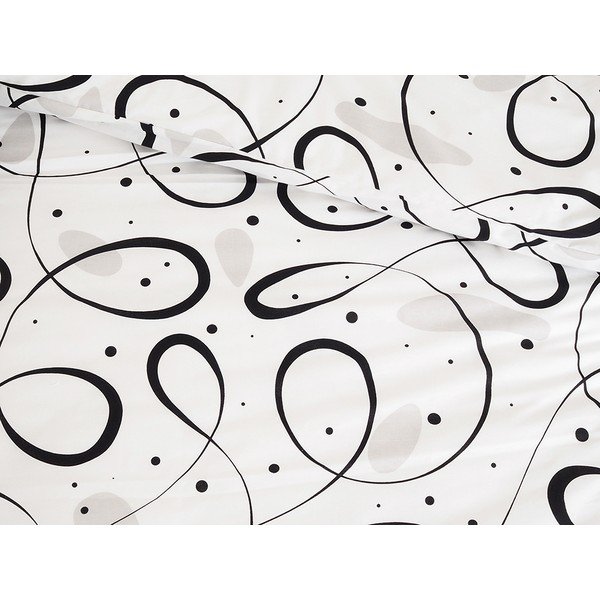 Črna/bela enojna posteljnina iz krepa 140x200 cm Top Class – B.E.S.-image-3