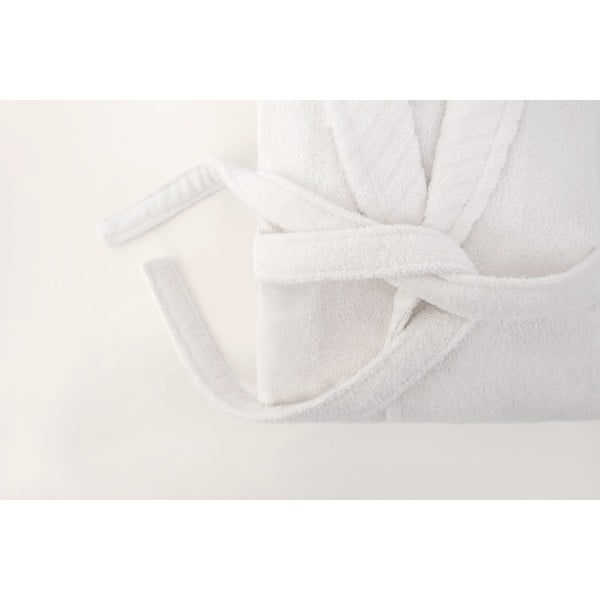 Bel bombažni kopalni plašč velikosti L/XL - Foutastic-image-3