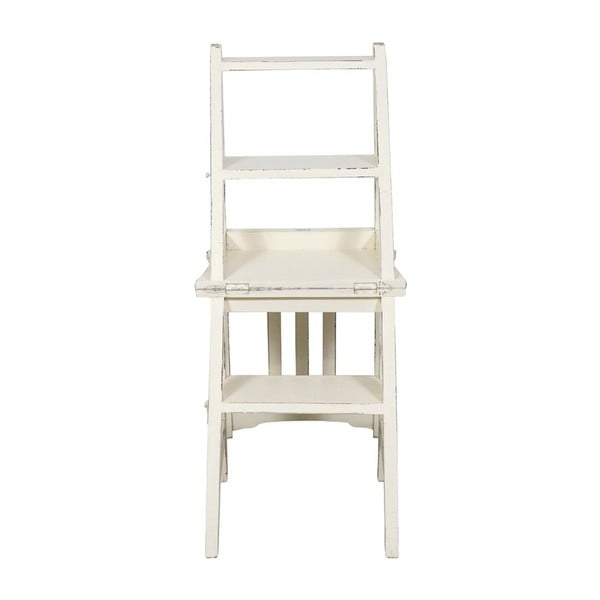 Beli mahagonijev stol in zložljiva lestev v enem Biscottini Claudia-image-1