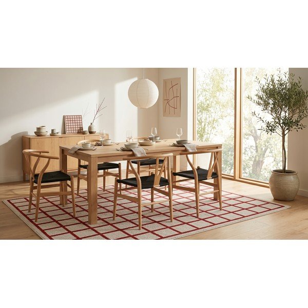 Rdeča/bež preproga 160x230 cm Picnic – ESTE-image-3