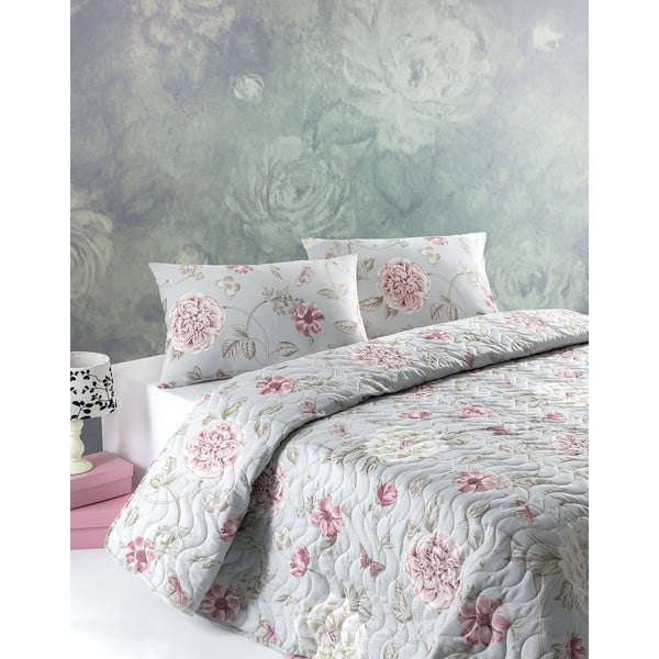 Komplet prešitega pregrinjala za posteljo in prevleke za vzglavnik Mijolnir Sandiego, 160 x 200 cm-image-4