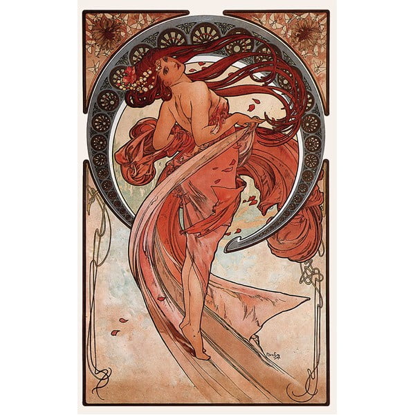 Slika Ples, Alfons Mucha, 20x30 cm
