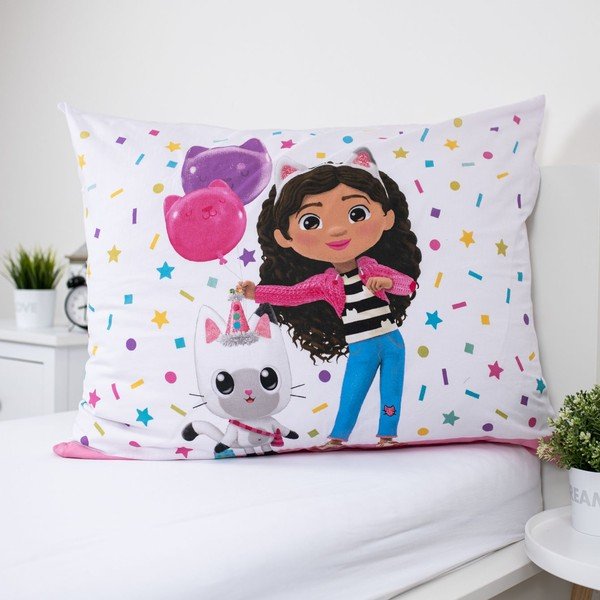 Enojna bombažna otroška posteljnina 140x200 cm Gabby's Dollhouse "Confetti" – Jerry Fabrics-image-3