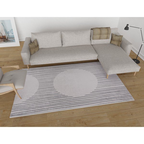 Kremno bela pralna preproga 160x230 cm – Vitaus-image-1