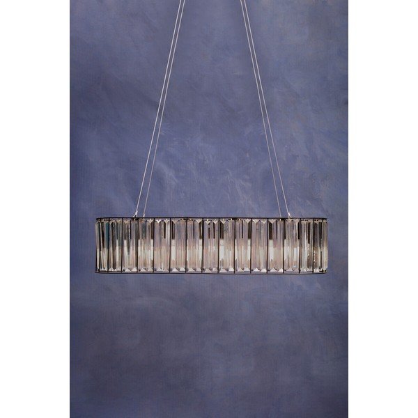 Kovinska viseča svetilka s steklenim senčilom Akiko – Premier Housewares-image-2