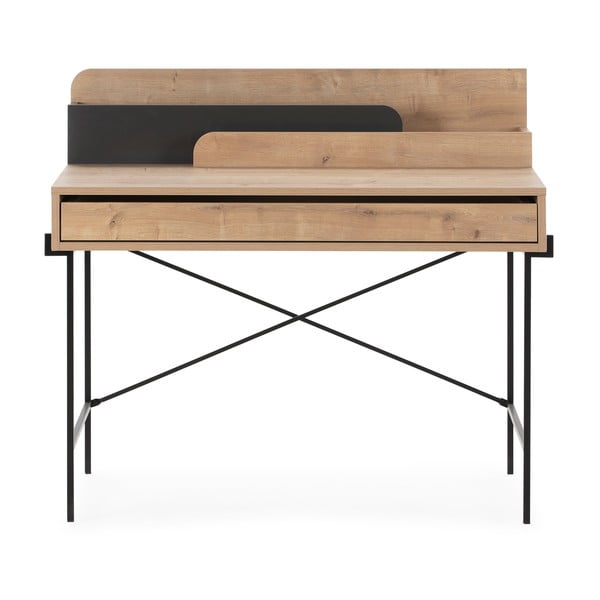 Pisarniška pisalna miza iz masivnega hrasta 60x113 cm Lila – Marckeric