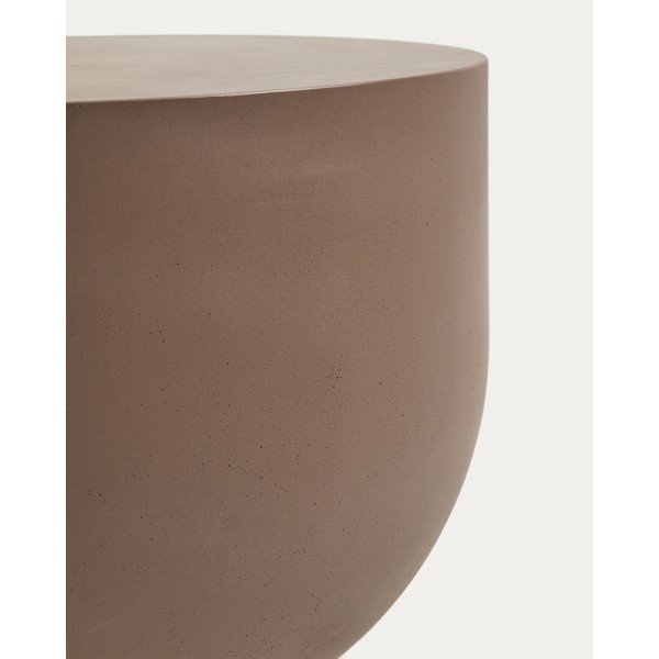 Betonska okrogla vrtna klubska mizica ø 60 cm Garbet – Kave Home-image-4