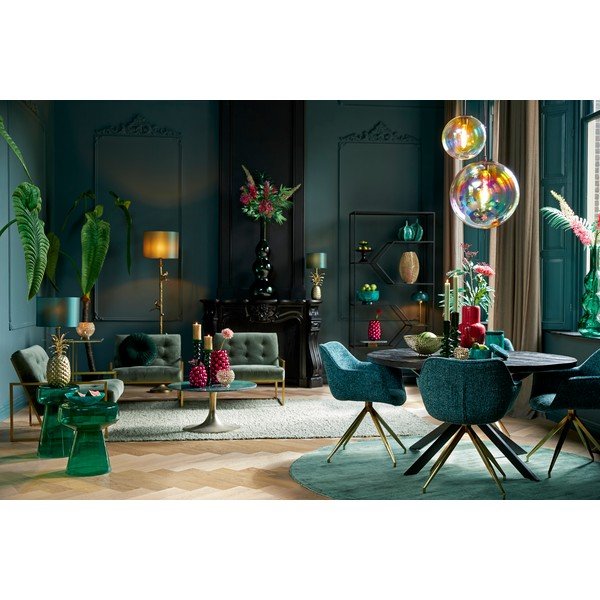 Viseča svetilka s steklenim senčilom ø 48 cm Medina – Light & Living-image-4