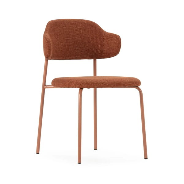 Jedilni stoli v barvi terakote v kompletu 4 ks Adriel – Marckeric