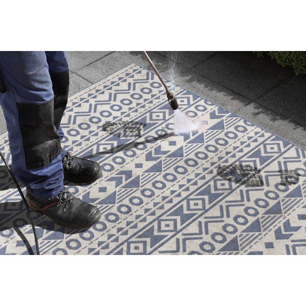 Modro-bela zunanja preproga Ragami Roma, 120 x 170 cm-image-2