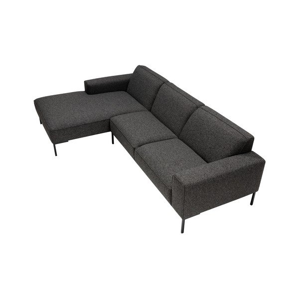 Temno siva kotna sedežna garnitura Ville - Sits-image-3