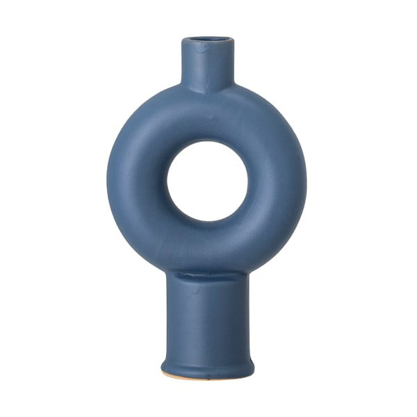 Vaza iz modre keramike Bloomingville Dardo, višina 20 cm