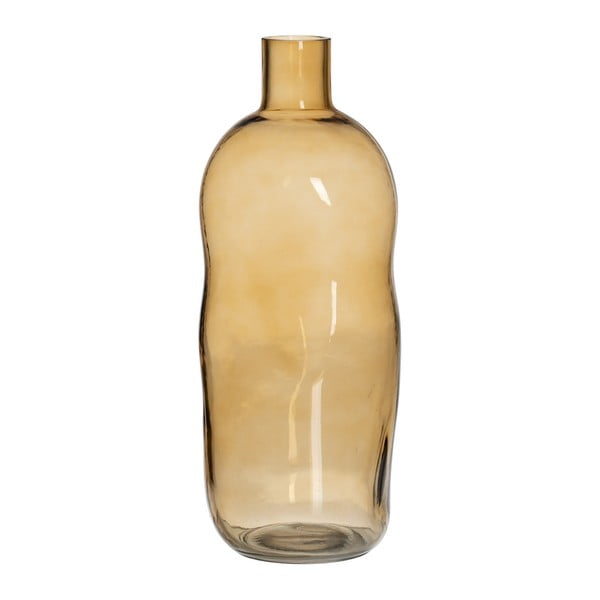 Oker rumena steklena vaza (višina 35 cm) Amber – Ixia