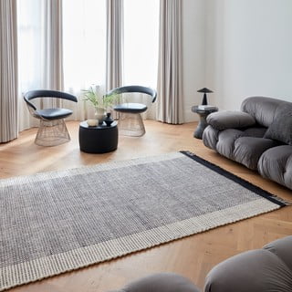 Siva ročno tkana volnena preproga 120x170 cm Avalon – Asiatic Carpets