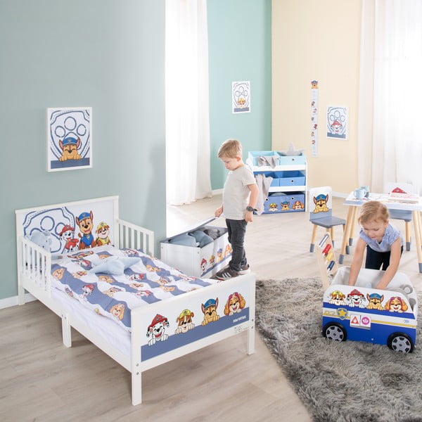 Bela/modra otroška postelja 70x140 cm Paw Patrol – Roba-image-2