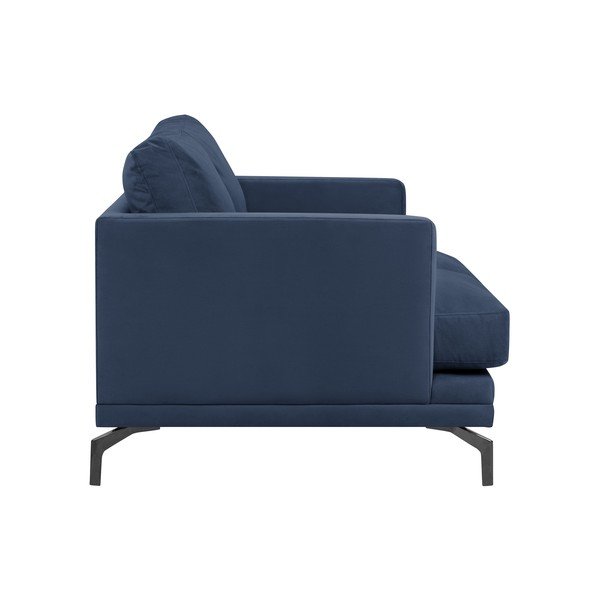 Temno modra zofa z naslonom za noge v črni barvi Windsor & Co Sofas Jupiter-image-2