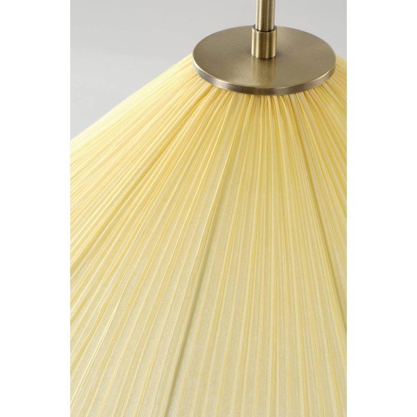 Rumena tekstilna viseča svetilka ø 50 cm Lunaria – Jotex-image-4