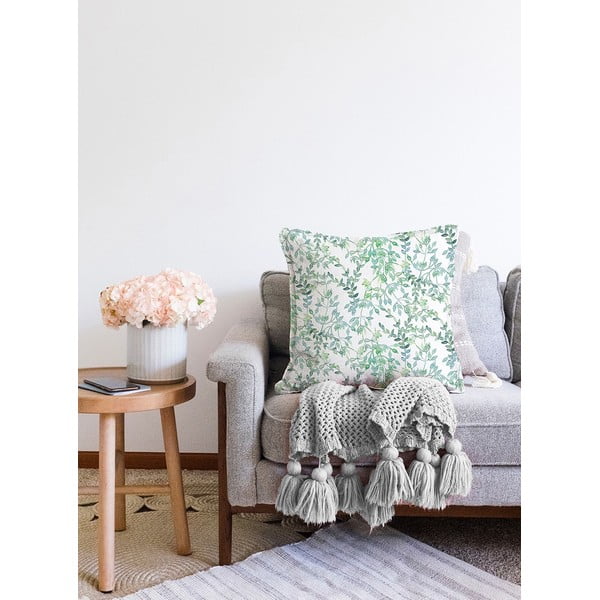 Bež-zelena prevleka za vzglavnik iz mešanice bombaža Minimalist Cushion Covers Twiggy, 55 x 55 cm-image-2