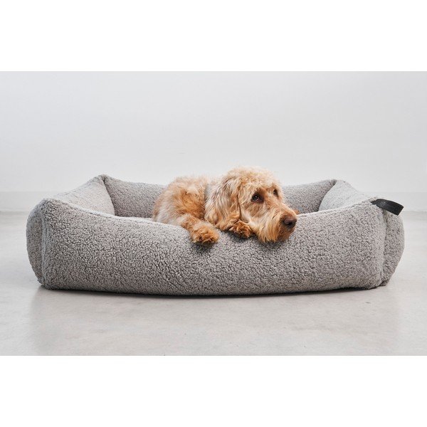 Siva bouclé podloga za pse 65x80 cm Senso Pebble S/M – MiaCara-image-2