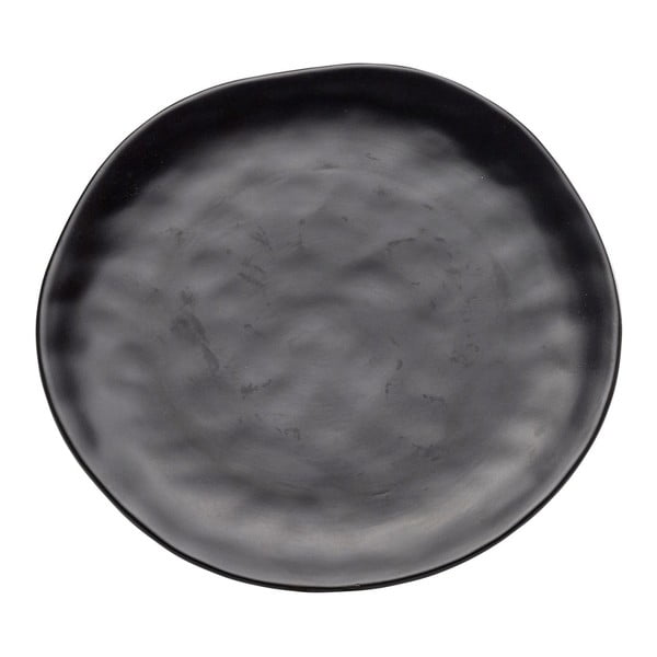 Črni lončeni krožnik Kare Design Organic Black, ⌀ 26 cm