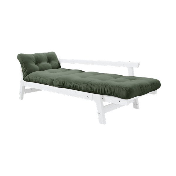 Raztegljiv kavč Karup Design Step White/Olive Green-image-3