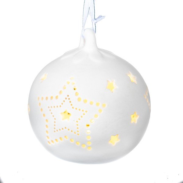 Porcelan LED obesek ornament Dakls