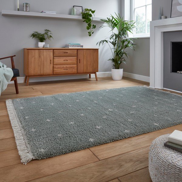 Sivo zelena preproga Think Rugs Boho Dots, 120 x 170 cm-image-2