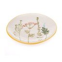 Bel desertni porcelanast krožnik ø 21 cm Flower Garden – Dakls